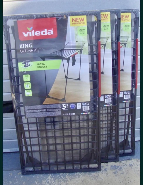 Сушилка для одежды напольная 20 м Vileda King Ultimate, оригінал - изображение 6