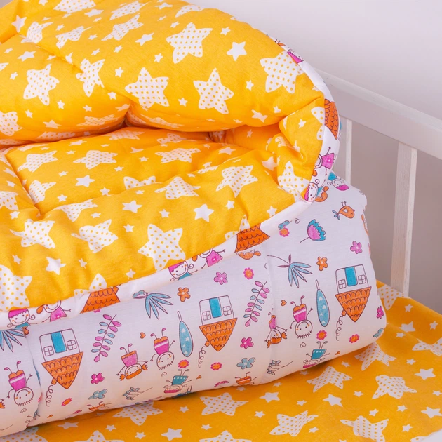 Одеяло антиалергенное №3801 Kids Time 18-0002 Sweet Home бязь (зимнее) 110*140 - изображение 2