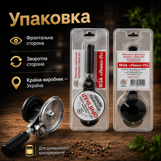 Закаточний ключ автомат ключ закаточний автоматичний для консервації та заготовок на зиму з підшипником машинка для закатки закрутки банок МЗА-П Люкс для домашньої консервації - зображення 5