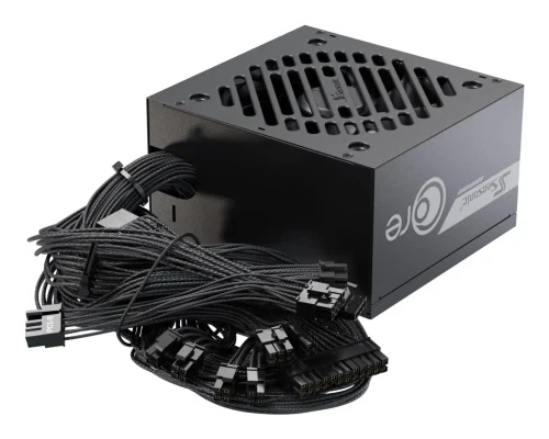 Блок живлення 650 Вт, Seasonic Core BC ATX 3.1, Black, 80+ Bronze, Active PFC, 12 см HDB, 1xMolex / 2xSATA / 2x6+2-pin / 2x4+4-pin / 1x20+4-pin, захист OCP/OPP/OTP/OVP/SCP/UVP (CORE BC-650 ATX31) - зображення 4