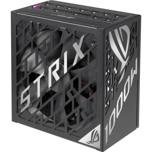 Блок живлення 1000 Вт, Asus ROG Strix Platinum, Black, модульный, 80+ Platinum, 135 мм, 3xMolex / 6xSATA / 4x6+2-pin / 1x16-pin / 2x4+4-pin / 1x20+4-pin, захист OPP/OVP/UVP/SCP/OCP/OTP, ATX 3.1, GaN Mosfet, 0dB Technology, GPU-FIRST - зображення 4