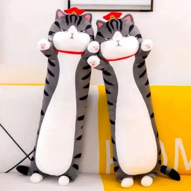 Мягкая игрушка Кот-батон Китайский Император 110 см Серый (i7-153095) - Фото 4 Мягкая игрушка Кот-батон Китайский Император 110 см Серый (i7-153095) - изображение 4