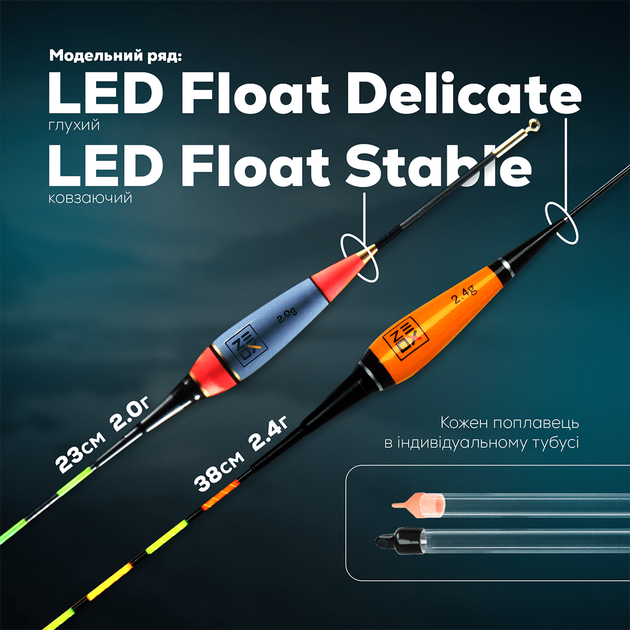 Поплавець нічний ZEOX LED Float Delicate 2.4г - Фото 4 Поплавець нічний ZEOX LED Float Delicate 2.4г - зображення 4