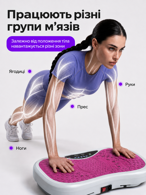 Виброплатформа для похудения 2002 электрическая вибрационная платформа для тренировок, домашняя платформа для фитнеса и активных тренировок - изображение 3