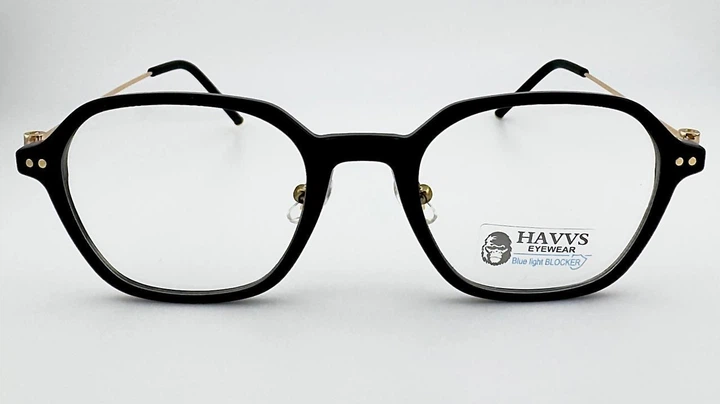 Комп'ютерні Окуляри HAVVS K8046 C1 Blue Blocker Чорні Оверсайз, Захисні Окуляри для Роботи за ПК і Оправа під Лінзи - Фото 7 Комп'ютерні Окуляри HAVVS K8046 C1 Blue Blocker Чорні Оверсайз, Захисні Окуляри для Роботи за ПК і Оправа під Лінзи - зображення 7