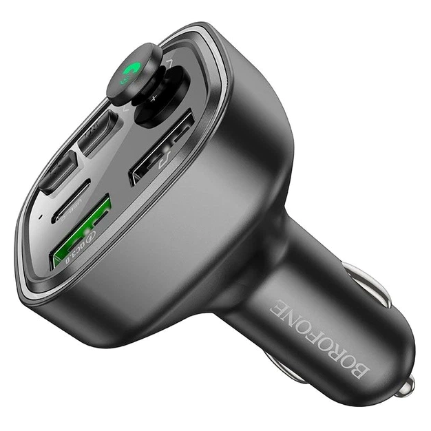 FM модулятор MP3 с USB и прикуривателем Borofone BC48 - зображення 3