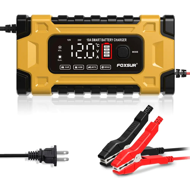 Зарядное устройство 12V 10A для аккумуляторов зарядка для АКБ - изображение 2