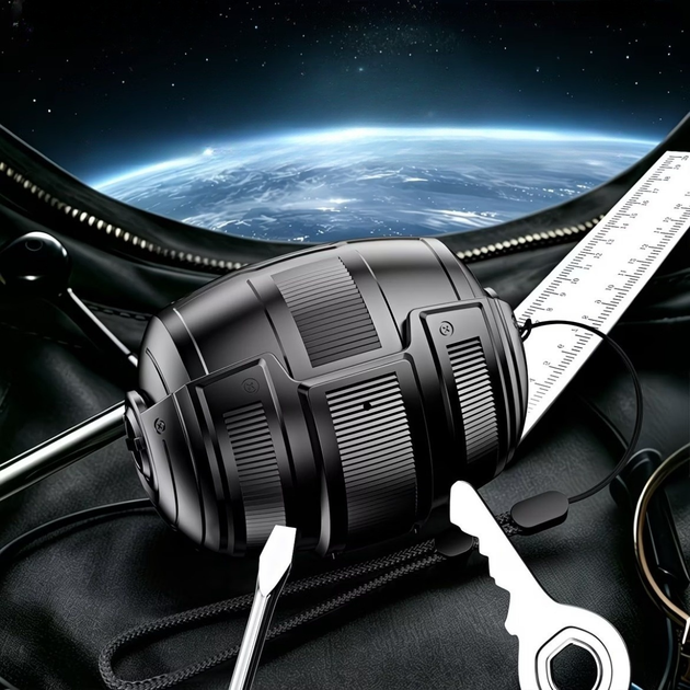 Противоударный чехол для AirPods Pro 3 с поворотным механизмом и ремешком, бронированный кейс (Черный) - изображение 7