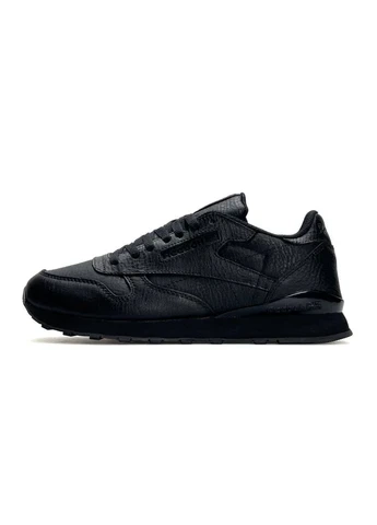 Кросівки чоловічі Reebok Classic Leather All Black 46 (29,5см ) ( A4893) - Фото 1 Кросівки чоловічі Reebok Classic Leather All Black 46 (29,5см ) ( A4893) - изображение 1