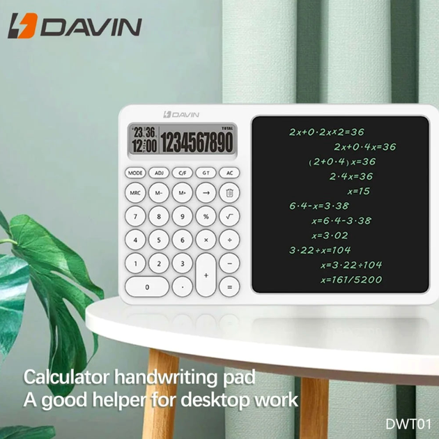 Калькулятор Davin DWT01 с функциями и большими кнопками для учебы и работы - изображение 2