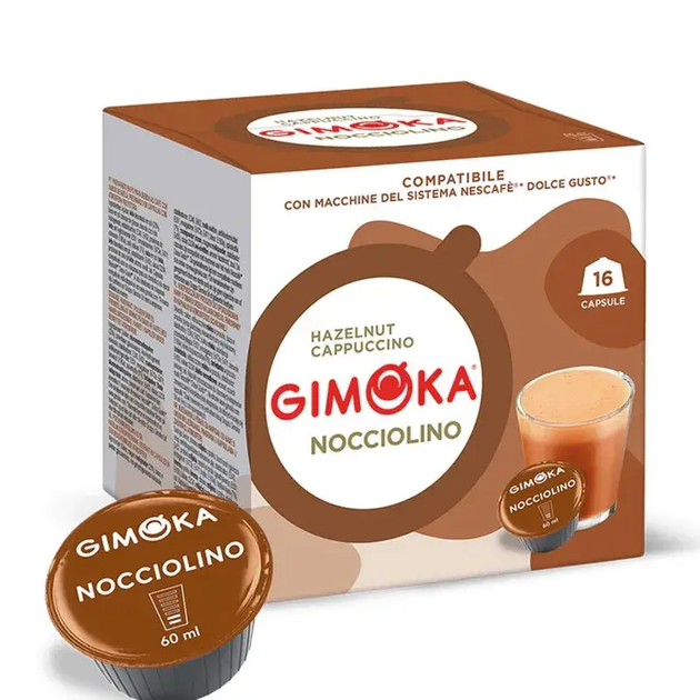 Капсулы Dolce Gusto Gimoka Nocciolino, 1 капсула - Фото 2 Капсулы Dolce Gusto Gimoka Nocciolino, 1 капсула - изображение 2