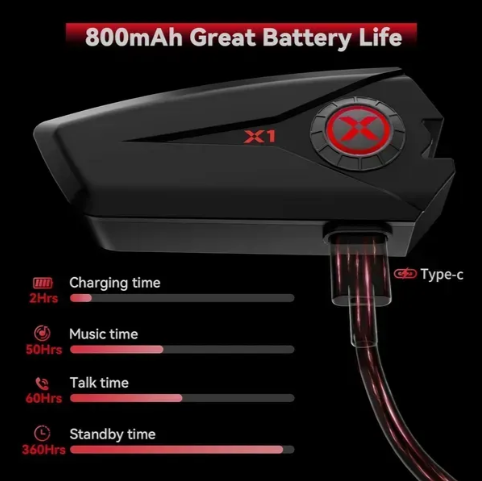 Bluetooth-наушники X1 для мотоциклетного шлема V5.3 XGP - изображение 3