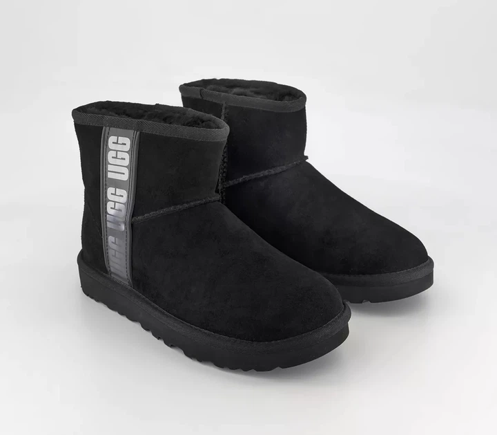 Женские угги UGG с мехом 1159789911 (Черный, 40) - Фото 6 Женские угги UGG с мехом 1159789911 (Черный, 40) - изображение 6