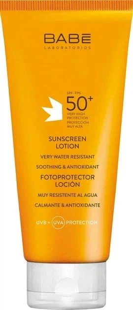 Солнцезащитный лосьон SPF 50 водостойкий BABE Laboratorios 200 мл - Фото 1 Солнцезащитный лосьон SPF 50 водостойкий BABE Laboratorios 200 мл - изображение 1