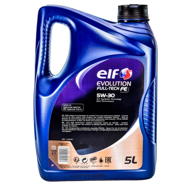 Олива моторна ELF Evolution FULLTECH FE 5W-30 5 л - зображення 2