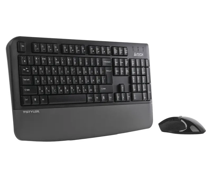 Комплект бездротовий, клавіатура з мишою A4Tech Fstyler FG2500S Plus, колір темно-сірий - зображення 3