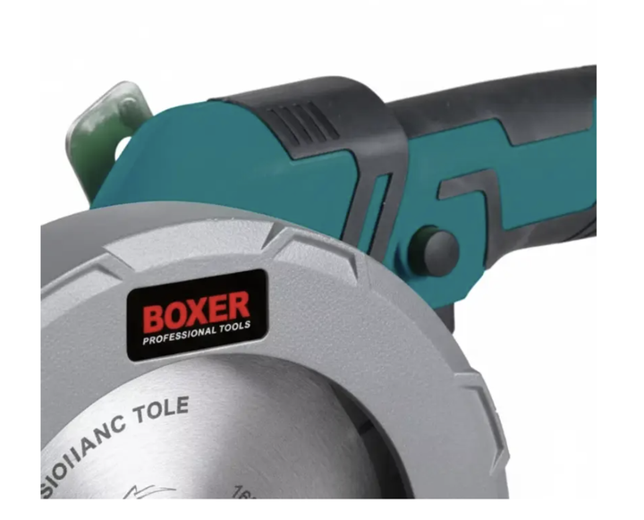 Акумуляторна портативна циркулярна пила BOXER SR-020 48 В безщіткова з диском 125 мм двома акумуляторами 5 А·год регулюванням глибини та кута різання плавним запуском для деревини фанери ДСП МДФ OSB ламінату - зображення 5
