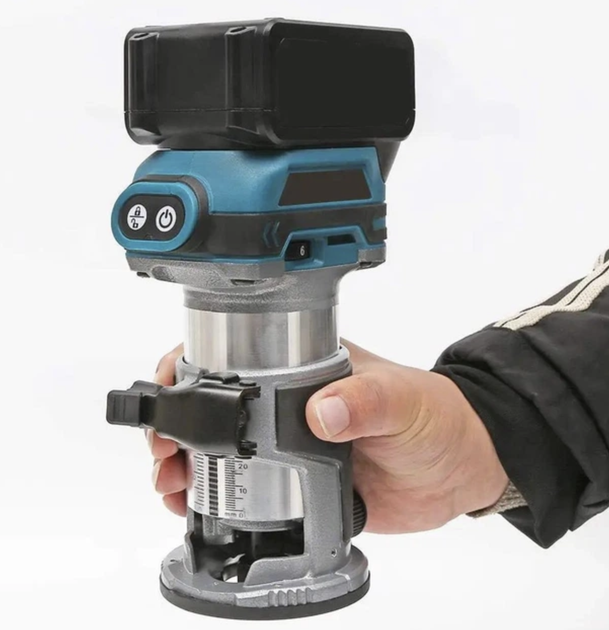 Акумуляторний фрезер Boxer BX-216 18 В із двома батареями 3 А·год, регулюванням швидкості, алюмінієвою базою та цангами 6 і 8 мм - зображення 4