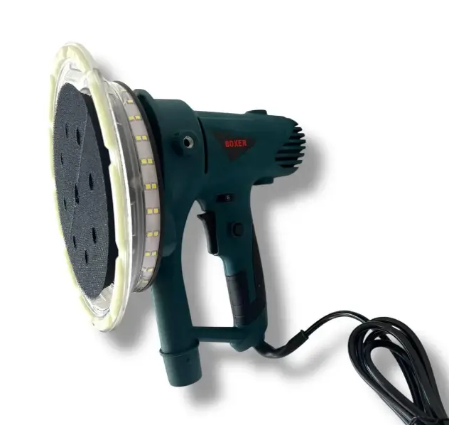 Шлифовальная машина BOXER BX-701 для стен и потолка с LED-подсветкой 360° мощностью 2200 Вт круг 180 мм - изображение 9