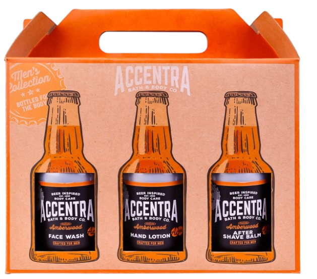 Zestaw kosmetyków dla mężczyzn Accentra Men's Collection żel pod prysznic 100 ml + balsam do rąk 100 ml + żel do mycia twarzy 100 ml + krem do twarzy 100 ml + szampon 100 ml + balsam po goleniu 100 ml + otwieracz do butelek (4015953757891) - obraz 4