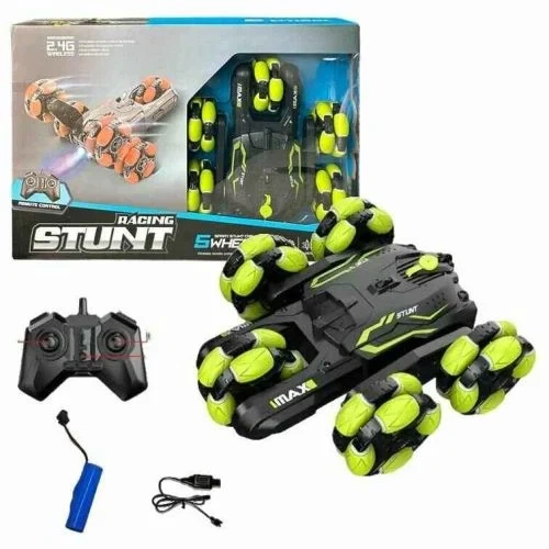 Трюкач SYRCAR RACING STUNT на радиоуправлении с дымом и светом салатовый - Фото 2 Трюкач SYRCAR RACING STUNT на радиоуправлении с дымом и светом салатовый - изображение 2