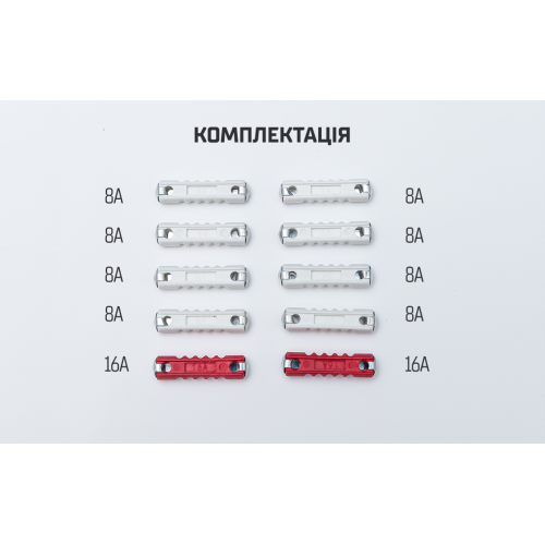 Набор предохранителей VITOL Cylinder, цинковый сплав - Фото 4 Набор предохранителей VITOL Cylinder, цинковый сплав - изображение 4