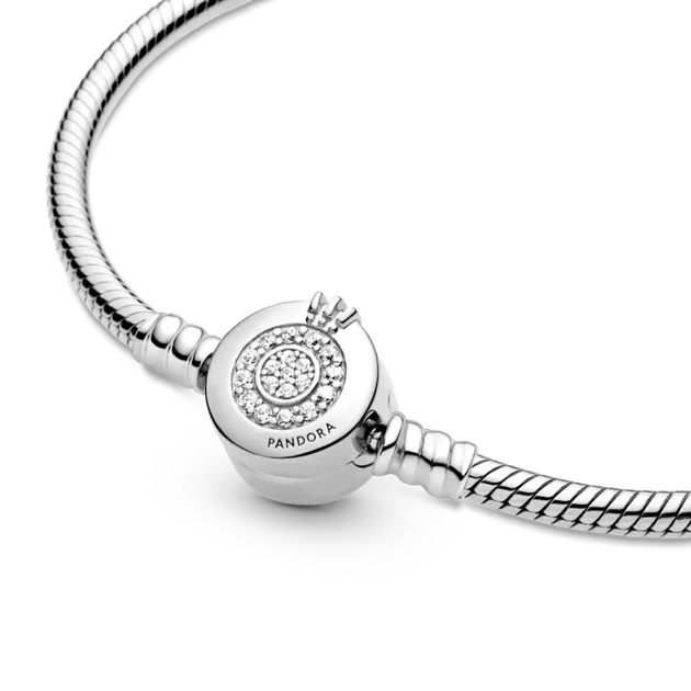 Серебряный браслет Pandora «Сияющая корона O» Серебряный браслет Пандора Корона 599046C01 20 - изображение 4
