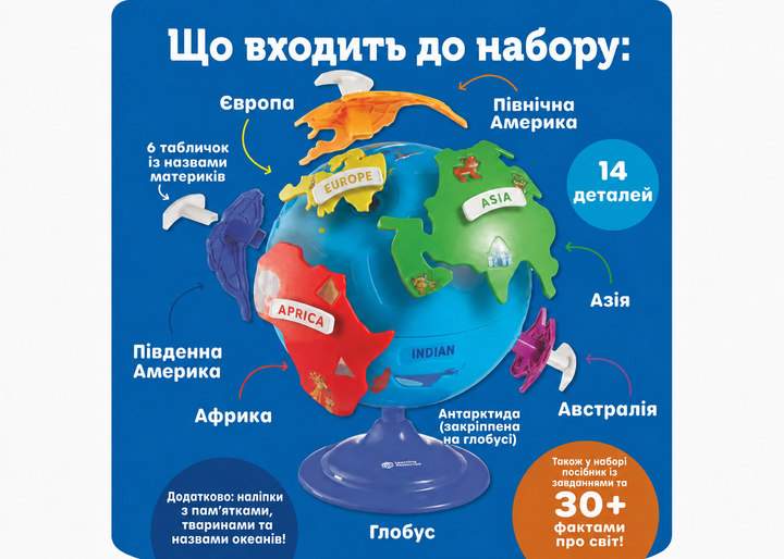 Мій перший глобус Learning Resources LER7735 - зображення 7