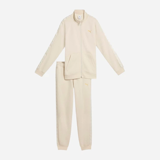 Дитячий спортивний костюм (толстовка + штани) для дівчинки Puma Essentials Tape 69542087 122-128 см Alpine Snow (4070033461600) - Фото 4 Дитячий спортивний костюм (толстовка + штани) для дівчинки Puma Essentials Tape 69542087 122-128 см Alpine Snow (4070033461600) - зображення 4