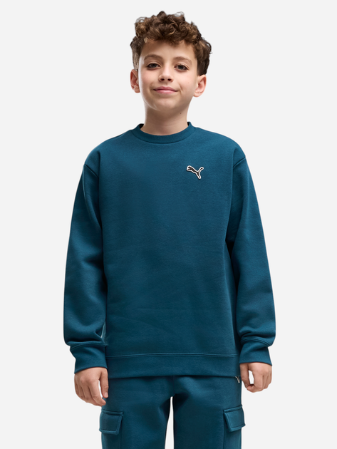 Дитячий спортивний костюм (світшот + штани) для хлопчика Puma Essentials Elevated 69521836 134-140 см Midnight Petrol (4070033474143) - зображення 3