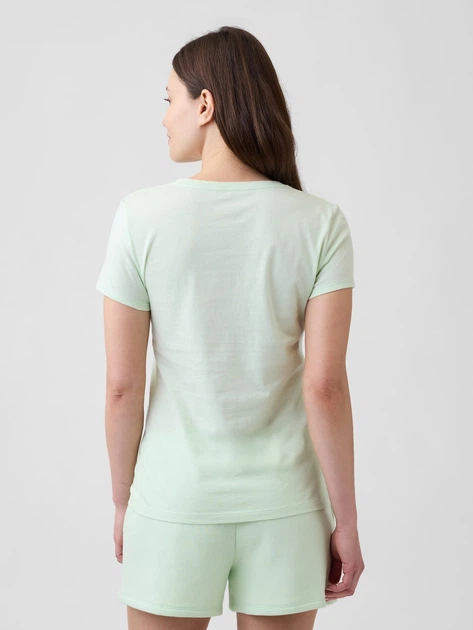 Футболка хлопковая женская GAP 400621363 XS Зеленая (1161374174) - изображение 2