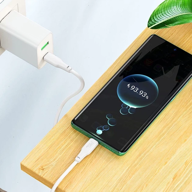 Кабель Hoco X93 USB-C to USB-C 3A 100W 1 м White (6931474790712) - Фото 8 Кабель Hoco X93 USB-C to USB-C 3A 100W 1 м White (6931474790712) - зображення 8