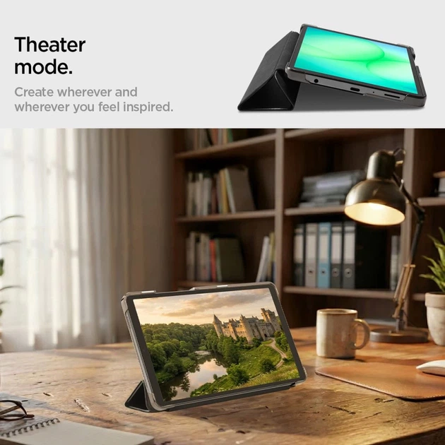 Чехол Spigen Smart Fold для Galaxy Tab A11 8.7 X133 / X135 Matte Black (ACS11175) - Фото 12 Чехол Spigen Smart Fold для Galaxy Tab A11 8.7 X133 / X135 Matte Black (ACS11175) - изображение 12