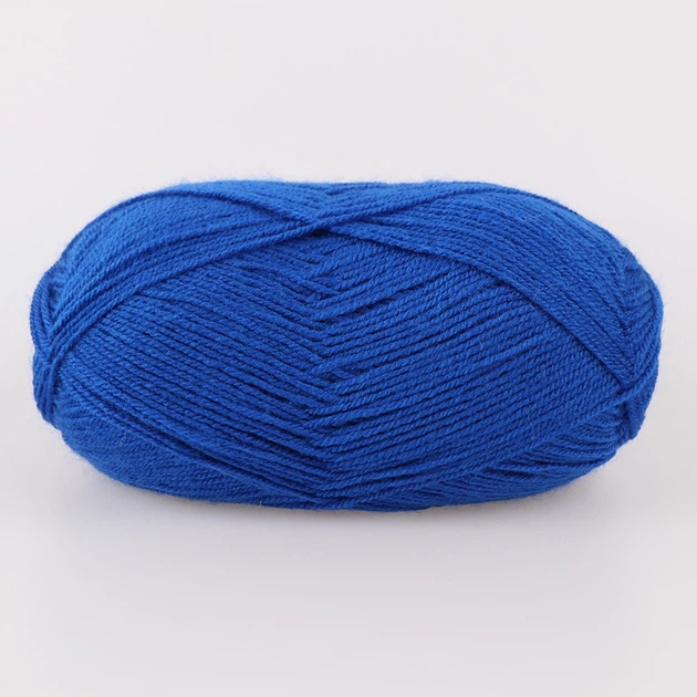 Пряжа акрилова Алізе Шекерим Бебі, Alize Sekerim Bebe, Волошка №141, 100 г/320 м, акрил, для в'язання спицями та гачком, для дитячого одягу, пледів - зображення 3