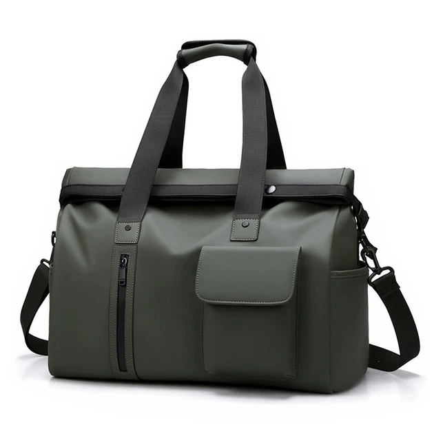 Сумка дорожная Lesko 9611 Green спортивная с карманами снаружи регулируемым плечевым ремнем - изображение 2
