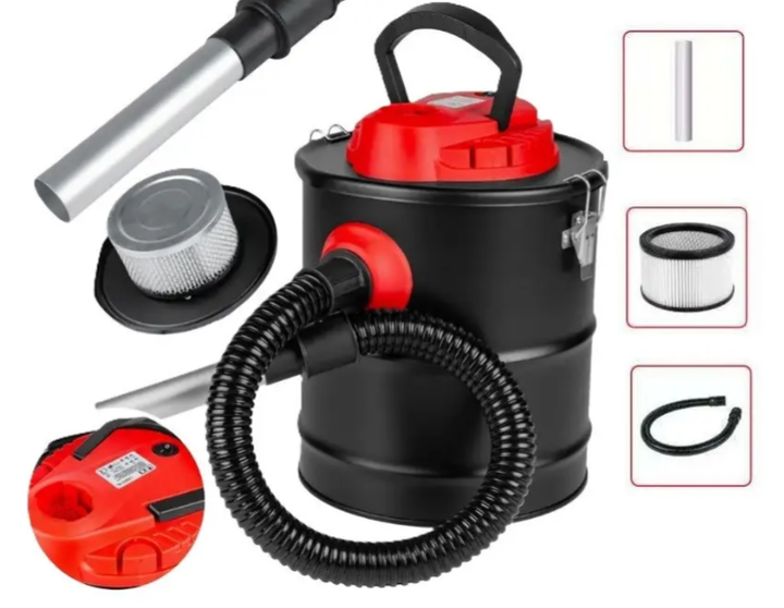 Промисловий пилосос BOXER BX-8021 для каміна 20 л 1500 Вт з функцією видування металевим баком і силою всмоктування 14 кПа - зображення 2