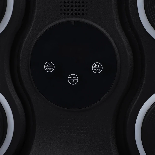 Настінний боксерський тренажер ProDobro PP_4419 розумна мішень LED Bluetooth 45,5х37,5х10 см пластик чорний - зображення 10