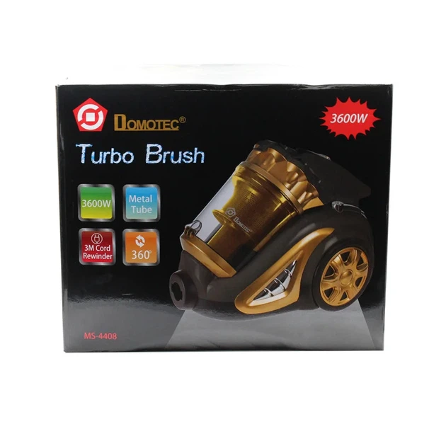 Пилосос DOMOTEC MS-4408 3600Вт Turbo Brush (Жовтий) - Фото 2 Пилосос DOMOTEC MS-4408 3600Вт Turbo Brush (Жовтий) - зображення 2