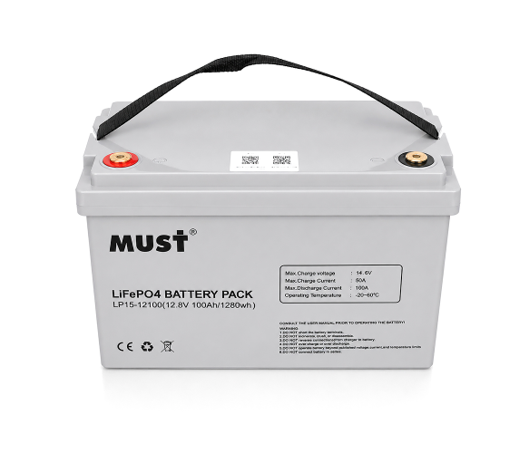 Аккумуляторная батарея Must LiFePO4 LP15-12100 12,8V 100Ah 1,28kWh BMS50A@4S - изображение 2