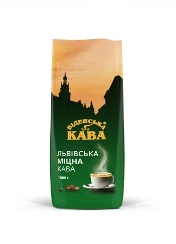 Кава в зернах «Львівська Міцна» від бренду Віденська Кава 1 кг - Фото 1 Кава в зернах «Львівська Міцна» від бренду Віденська Кава 1 кг - зображення 1