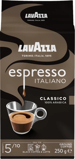Кава мелена Lavazza Espresso Italiano classico 250g - Фото 1 Кава мелена Lavazza Espresso Italiano classico 250g - изображение 1