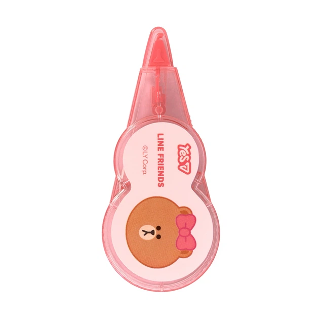 Корректор-ручка ленточный YES Line Friends 340129 6 м - Фото 3 Корректор-ручка ленточный YES Line Friends 340129 6 м - изображение 3
