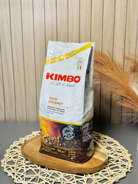 Кава в зернах Kimbo Gran Gourmet 1 кг - Фото 2 Кава в зернах Kimbo Gran Gourmet 1 кг - изображение 2