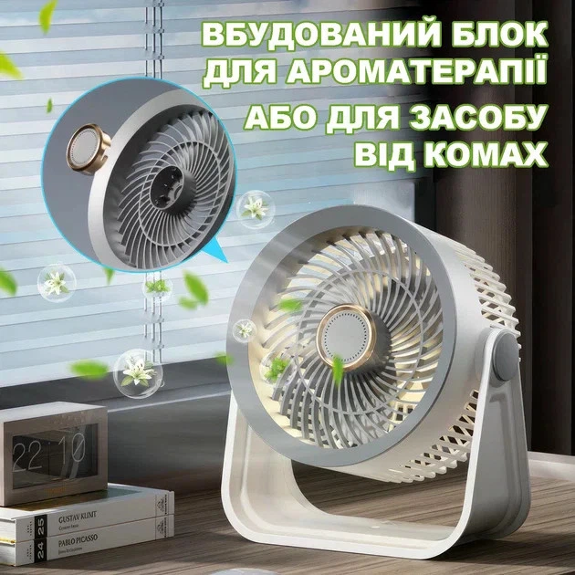Настольный вентилятор S35 DT-1202 с аккумулятором - изображение 4