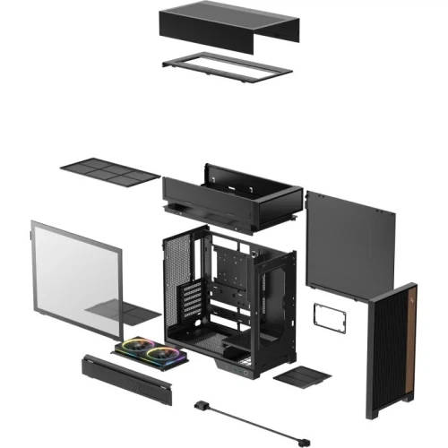 Корпус Deepcool CL660, Black (R-CL660-BKNNA0-G-1) - Фото 10 Корпус Deepcool CL660, Black (R-CL660-BKNNA0-G-1) - изображение 10