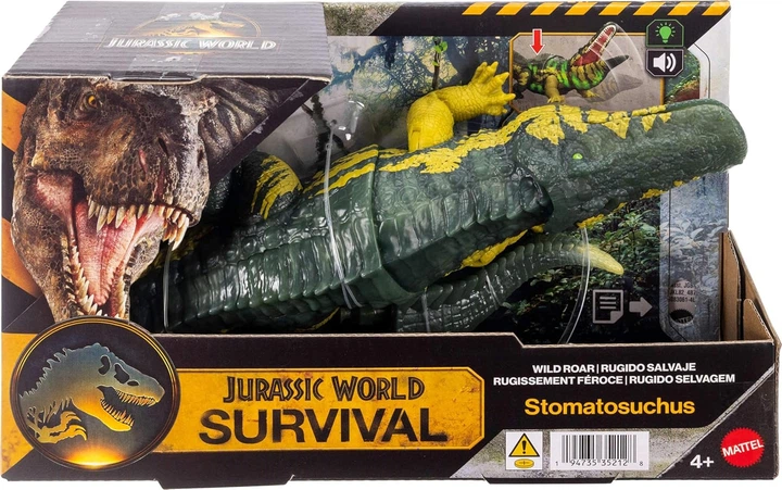 Динозавр Стоматозух зі світлом та звуком Світ Юрського Періоду Jurassic World Survival Wild Roar Stomatosuchus Dinosaur Mattel (JKL82) - Фото 2 Динозавр Стоматозух зі світлом та звуком Світ Юрського Періоду Jurassic World Survival Wild Roar Stomatosuchus Dinosaur Mattel (JKL82) - изображение 2
