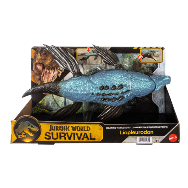 Динозавр Ліоплевродон Світ Юрського Періоду Jurassic World Survival Gigantic Thrashers Liopleurodon Dinosaur Mattel (JKL87) - изображение 2