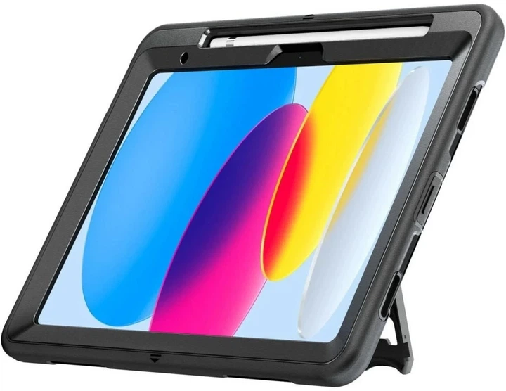 Бампер 4smarts Rugged Case Grip для Apple iPad 11 (A16, 2025) / iPad 10.9 (10th gen) Black (4252011904167) - Фото 2 Бампер 4smarts Rugged Case Grip для Apple iPad 11 (A16, 2025) / iPad 10.9 (10th gen) Black (4252011904167) - зображення 2