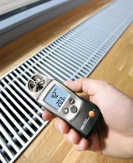 Анемометр Testo 410-2 с измерением скорости воздуха, температуры и влажности - изображение 4