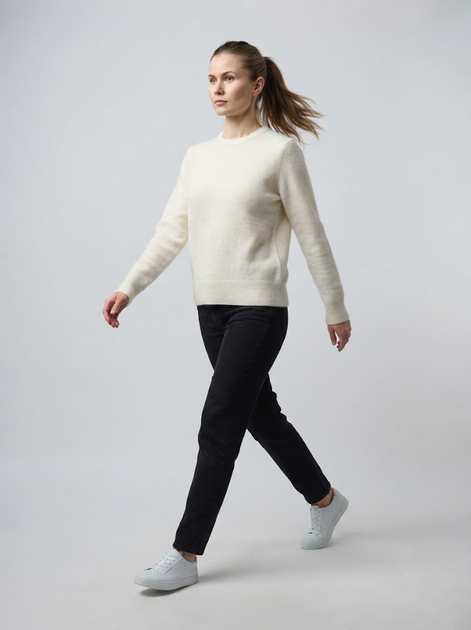 Светр жіночий XL Молочний TVIY LOOK (723016-XL) - Фото 4 Светр жіночий XL Молочний TVIY LOOK (723016-XL) - зображення 4